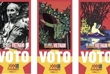 Imagen de Ho Chi Minh en boletas del Congreso del Partido Comunista de Uruguay