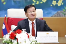 El secretario general del Partido Popular Revolucionario de Laos y presidente de ese país, Thongloun Sisoulith. (Foto: VNA) 