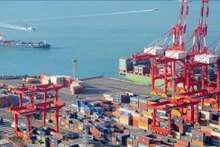 Puerto de Busan, en Corea del Sur (Foto: AFP/ VNA)