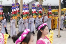 Procesión en la ceremonia de apertura.