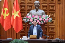 El primer ministro de Vietnam, Pham Minh Chinh, habla en el evento. (Foto: Nhan Dan)