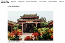 Hoi An, la única ciudad de Vietnam incluida entre las mejores del mundo en 2025. (Captura de pantalla)