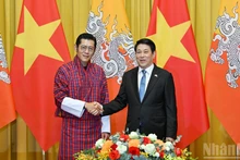 [Foto] Presidente de Vietnam se reúne con rey de Bután