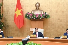 [Foto] Premier vietnamita preside sesión del Gobierno sobre elaboración legislativa en febrero