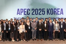 Representantes de la Aduana de Vietnam y delegados en la segunda reunión del subcomité de asuntos aduaneros en el marco de la cooperación APEC 2025. (Foto: Administración General de Aduanas de Vietnam)