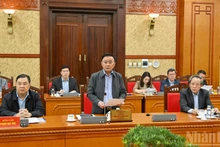 [Foto] Dirigente partidista preside reunión de Subcomité de Organización de XIV Congreso del Partido