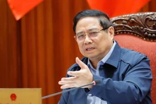 El primer ministro Pham Minh Chinh habla en el evento. (Foto: Nhan Dan)