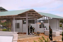 La “Campaña Quang Trung” destina a reconstruir y reparar las viviendas de las familias afectadas por desastres naturales, tifones e inundaciones en la región central del país (Foto: VNA)