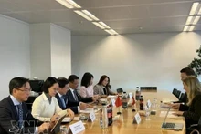 Representantes vietnamitas y suizos en la reunión. (Foto: VNA)