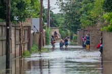 Una zona afectada por inundaciones en la provincia de Maputo, Mozambique, el 12 de enero de 2026 (Foto: Xinhua/VNA)