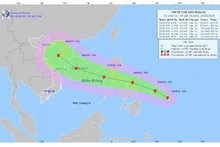 Tormenta Bualoi se convertirá en el tifón No.10 al entrar al Mar del Este. (Foto: Centro Nacional de Pronóstico Hidrometeorológico de Vietnam)