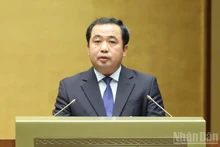 El ministro de Agricultura y Medio Ambiente, Tran Duc Thang, habla en el evento (Foto: Nhan Dan)