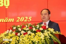 El secretario del Comité del Partido Comunista de Vietnam en Quang Ninh, Quan Minh Cuong (Foto: VNA)
