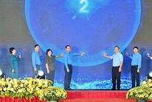 En la ceremonia de apertura oficial del "Mercado Tet del Sindicato - Primavera 2026". (Foto: hcmcpv.org.vn)