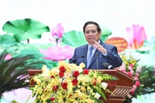 El primer ministro Pham Minh Chinh habla en el evento (Foto: Nhan Dan)