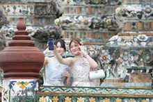 Turistas en Bangkok, Tailandia. (Foto: Xinhua/VNA)