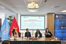 Ponentes participantes en el diálogo. (Foto: VNA)