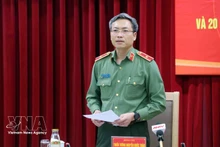 El mayor general Nguyen Quoc Toan, jefe de la Oficina y portavoz del Ministerio de Seguridad Pública (Foto: VNA)