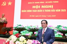 El primer ministro Pham Minh Chinh habla en la cita (Foto: Nhan Dan)