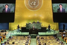 El presidente de Vietnam, Luong Cuong, interviene en el Debate General de Alto Nivel del 80º período de sesiones de la Asamblea General de las Naciones Unidas. (Foto: VNA)