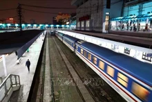 La ruta ferroviaria Norte-Sur parte de la estación de Hanoi. (Foto: VNA)
