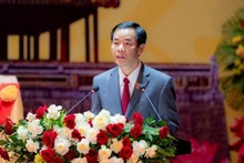 Nguyen Van Phuong, subsecretario del Comité partidista de la ciudad de Hue en el mandato anterior y presidente del Comité Popular municipal, fue reelegido como nuevo secretario. (Foto: Nhan Dan)