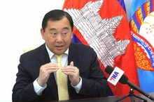 Suos Yara, vicepresidente del Departamento de Relaciones Exteriores del Comité Central y portavoz del Partido Popular Camboyano (Foto: VNA)