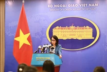 La portavoz del Ministerio de Relaciones Exteriores de Vietnam, Pham Thu Hang. (Fuente: VNA)