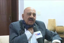 El ex asesor adjunto de Seguridad Nacional de la India, S.D. Pradhan (Fuente: VNA)