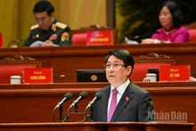 El presidente del país, Luong Cuong, pronuncia el discurso inaugural.