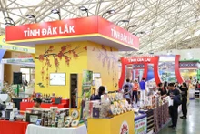 En la feria, se exhiben productos de Tay Nguyen (Altiplanicie Occidental). (Fuente: VNA)