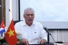 El primer secretario del Comité Central del Partido Comunista de Cuba y presidente de la República, Miguel Díaz-Canel Bermúdez. (Foto: VNA)