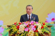 El secretario general del Partido Comunista de Vietnam, To Lam, interviene en el evento. (Foto: Nhan Dan)