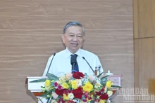 El secretario general del Partido Comunista de Vietnam, To Lam, da palabras. (Fotografía: Nhan Dan)
