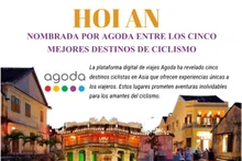 Hoi An figura entre los cinco mejores destinos ciclistas del mundo