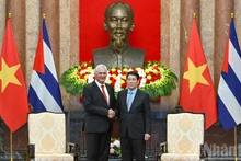 [Foto] Presidente de Vietnam se reúne con máximo dirigente de Cuba