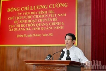 El presidente de Vietnam, Luong Cuong, interviene en la sesión. (Foto: Nhan Dan)