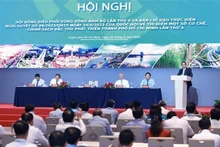 El primer ministro de Vietnam, Pham Minh Chinh, habla en el evento. (Foto: VNA)