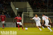 En el partido. (Fotografía: Nhan Dan)