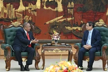 [Foto] Premier vietnamita recibe a canciller de Timor Oriental