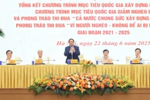 [Foto] Premier vietnamita preside videoconferencia nacional sobre construcción de nueva ruralidad y reducción de pobreza