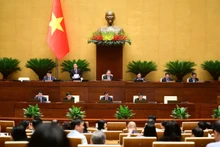 Escena de la reunión. (Fotografía: quochoi.vn)