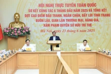 [Foto] Premier vietnamita preside conferencia nacional contra falsificación y contrabando de productos 