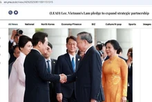 Un artículo publicado por la agencia de noticias Yonhap. (Foto: VNA)