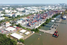 Un rincón de la Zona de Procesamiento de Exportaciones de Tan Thuan, Ciudad Ho Chi Minh, visto desde el río Saigón. (Foto: VNA)