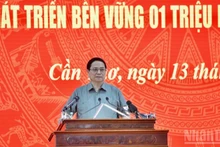 El primer ministro de Vietnam, Pham Minh Chinh, interviene en la cita. (Foto: Nhan Dan)