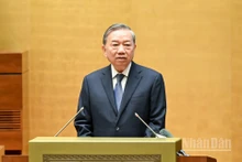 El secretario general del Partido Comunista de Vietnam, To Lam, pronuncia directrices. (Foto: Nhan Dan)