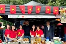 El stand vietnamita en el evento. (Fotografía: VNA)