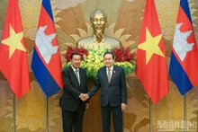 [Foto] Dirigente parlamentario vietnamita se reúne con presidente del Senado camboyano