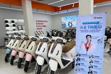 Un modelo de motocicletas eléctricas de Yadea. (Foto: VNA)